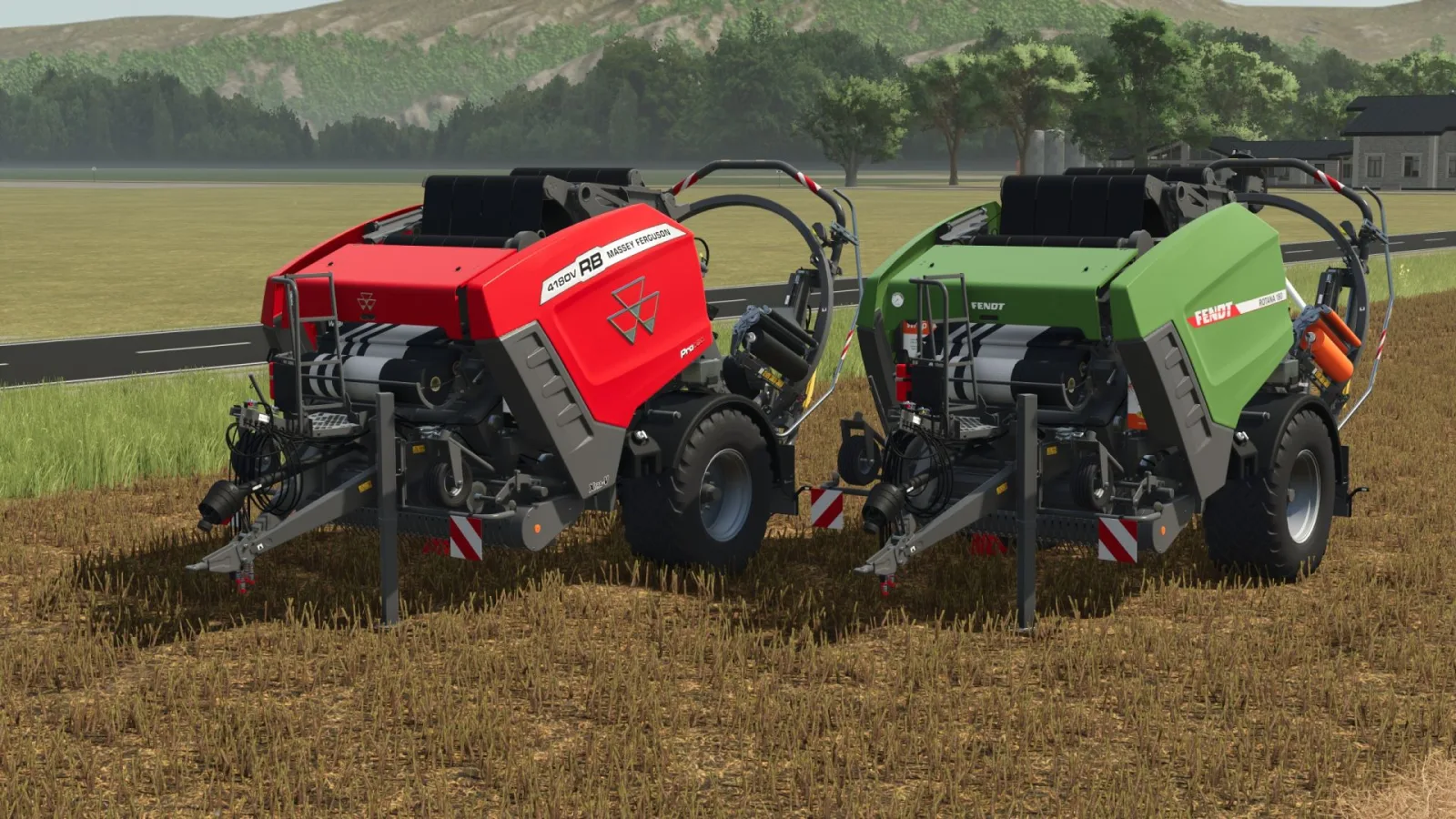 Fendt/MF Baler-Wrapping Combination FS25 - screenshot 1