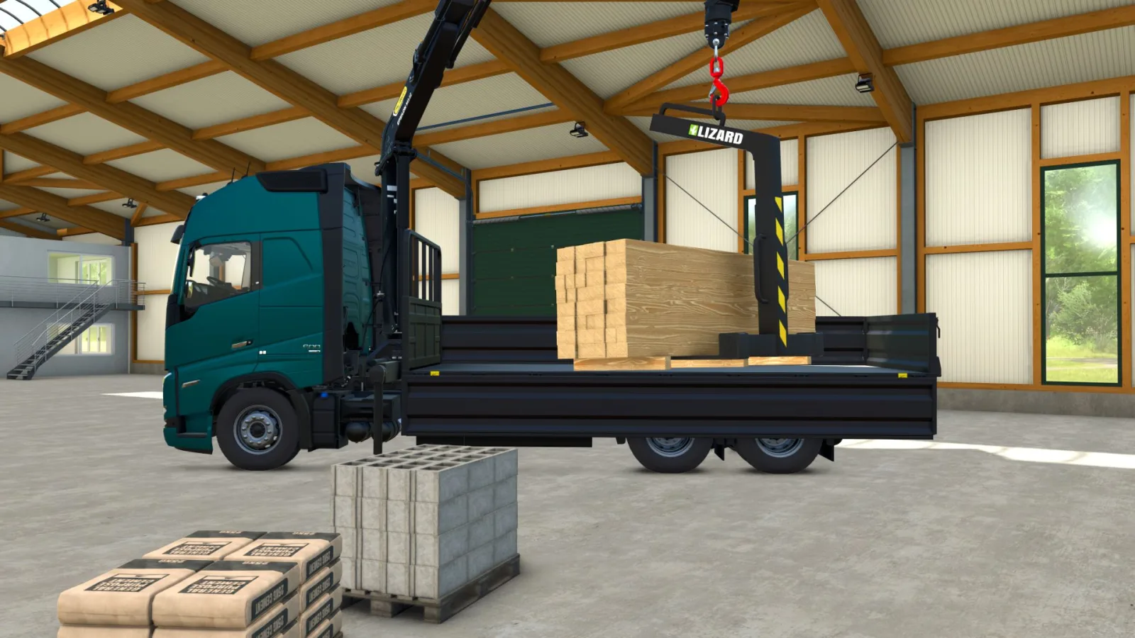 Pallet fork for crane