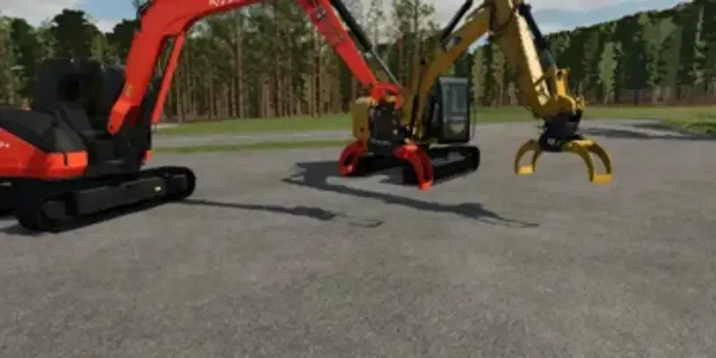 Cat and Kubota Excavator Grapples
