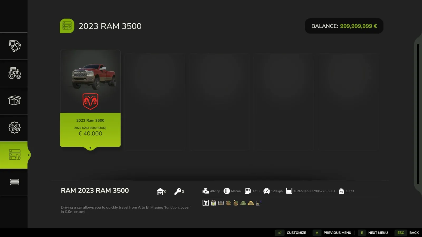 Dodge RAM 3500/4500 2019-2023 FS25 - screenshot 2