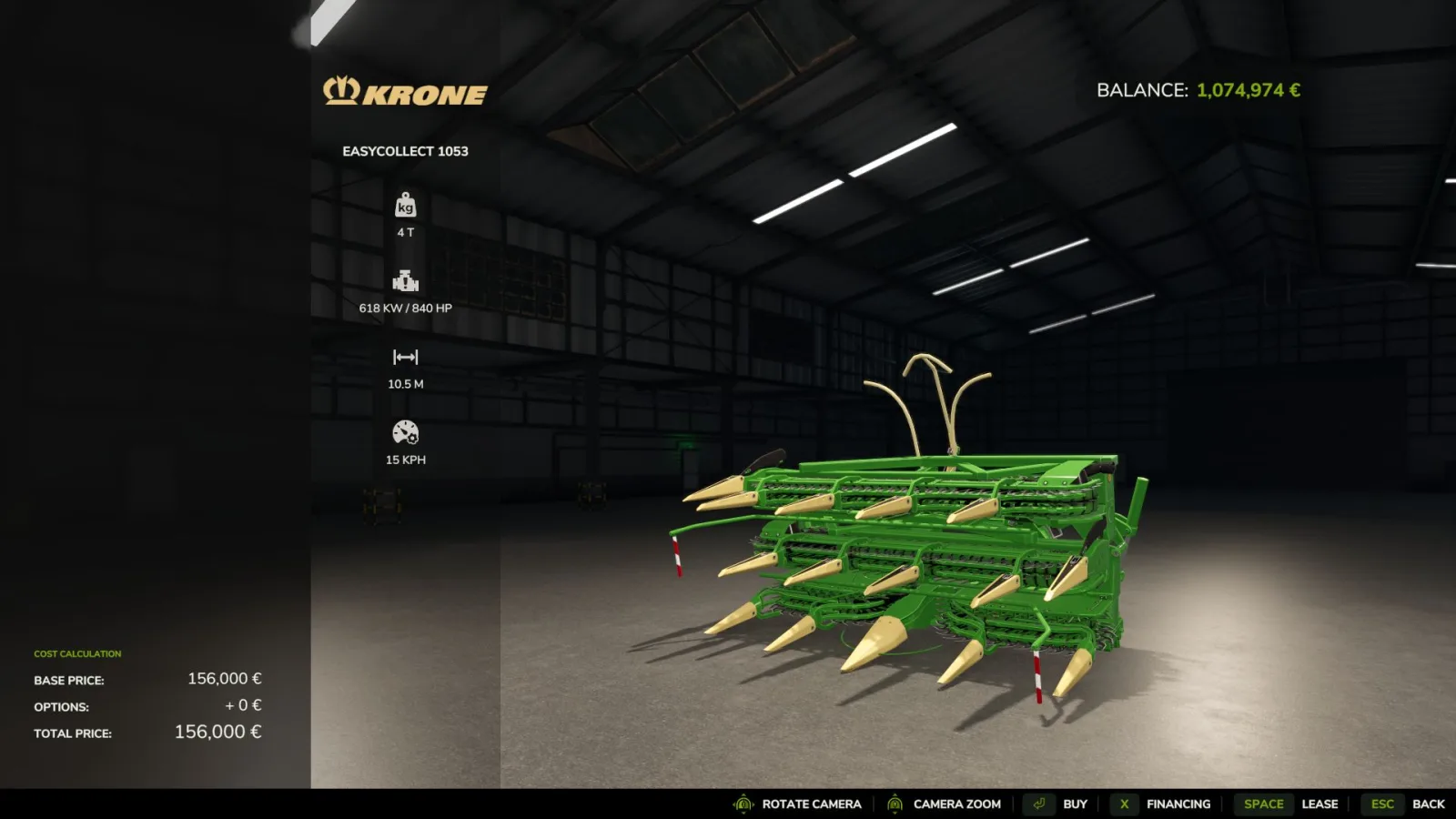 Krone EasyCollect 1053 FS25