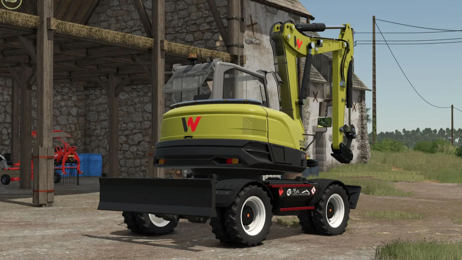 Wacker Neuson EW100 with Martin and Steelwrist quick-change system