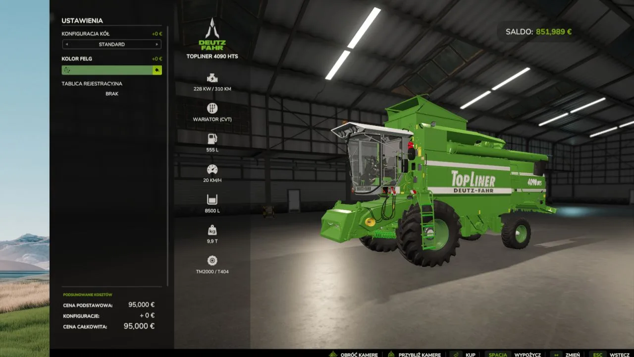 Deutz-Fahr Topliner 4090 Pack FS25