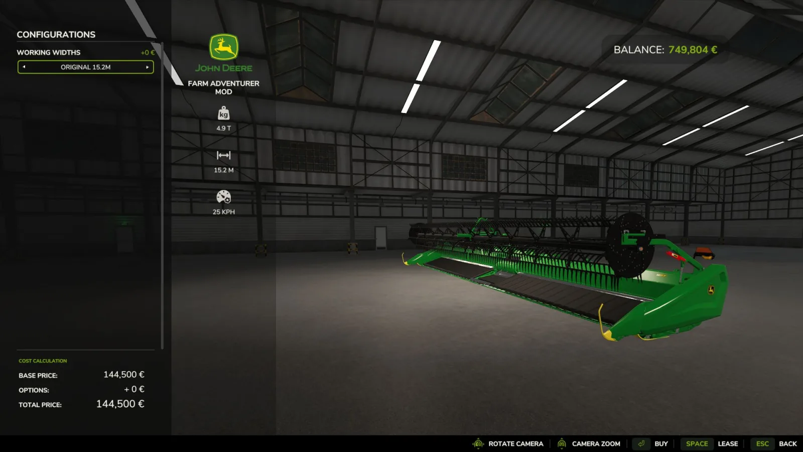 John Deere HD50F Edit FS25