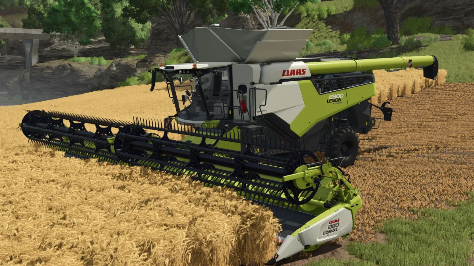 CLAAS Lexion 8900 and cutting bars FS25