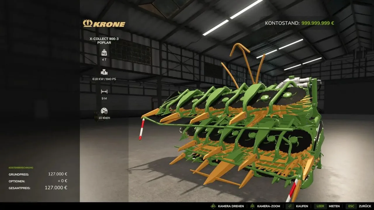 X-Collect 900 (poplar and sugar cane version) FS25