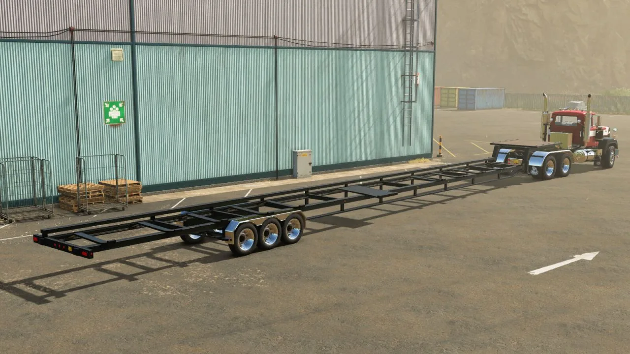 60ft Header Semitrailer FS25