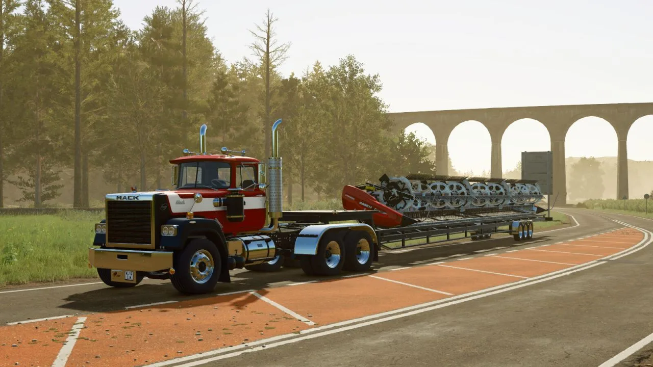 60ft Header Semitrailer FS25