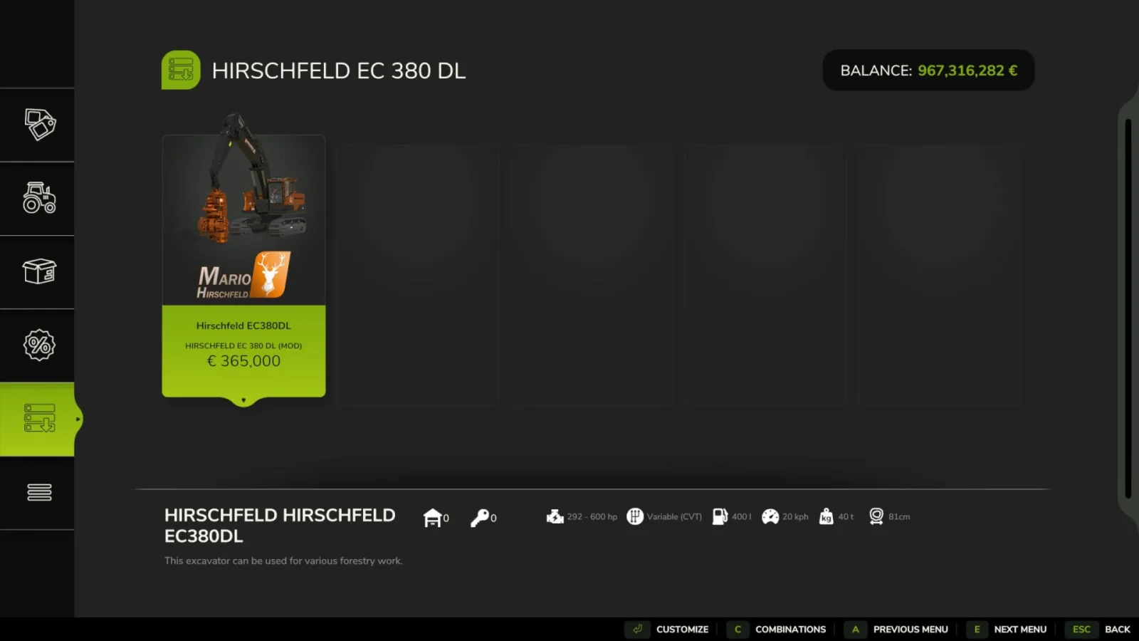 Volvo EC 380- Hirschfeld Edition FS25