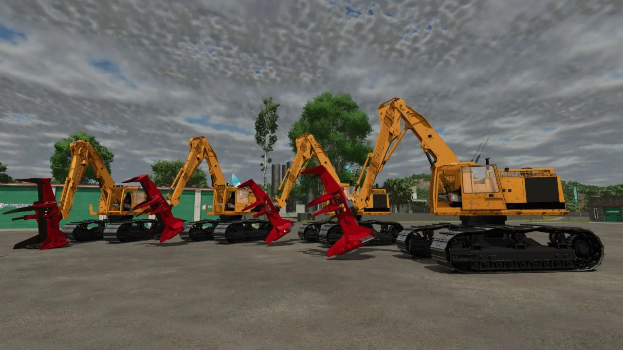 Custom feller buncher FS25